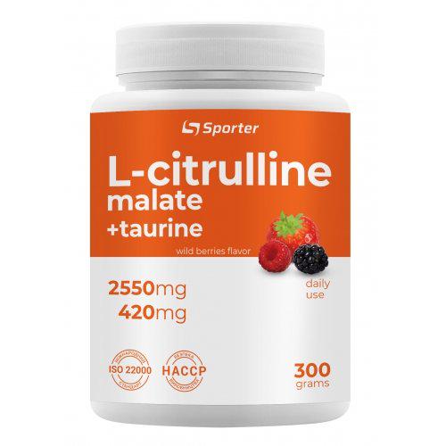 Аминокислота Sporter L-Citrulline Malate 300 г Ягоды (7389V11969)