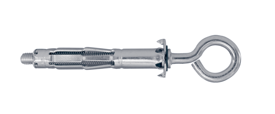 Анкер для гіпсокартону з кільцем Metalvis MOLLY-O М4 7х38 мм захват 8-15 мм оцинкована сталь 100 шт. (92E8O000092E80438O)