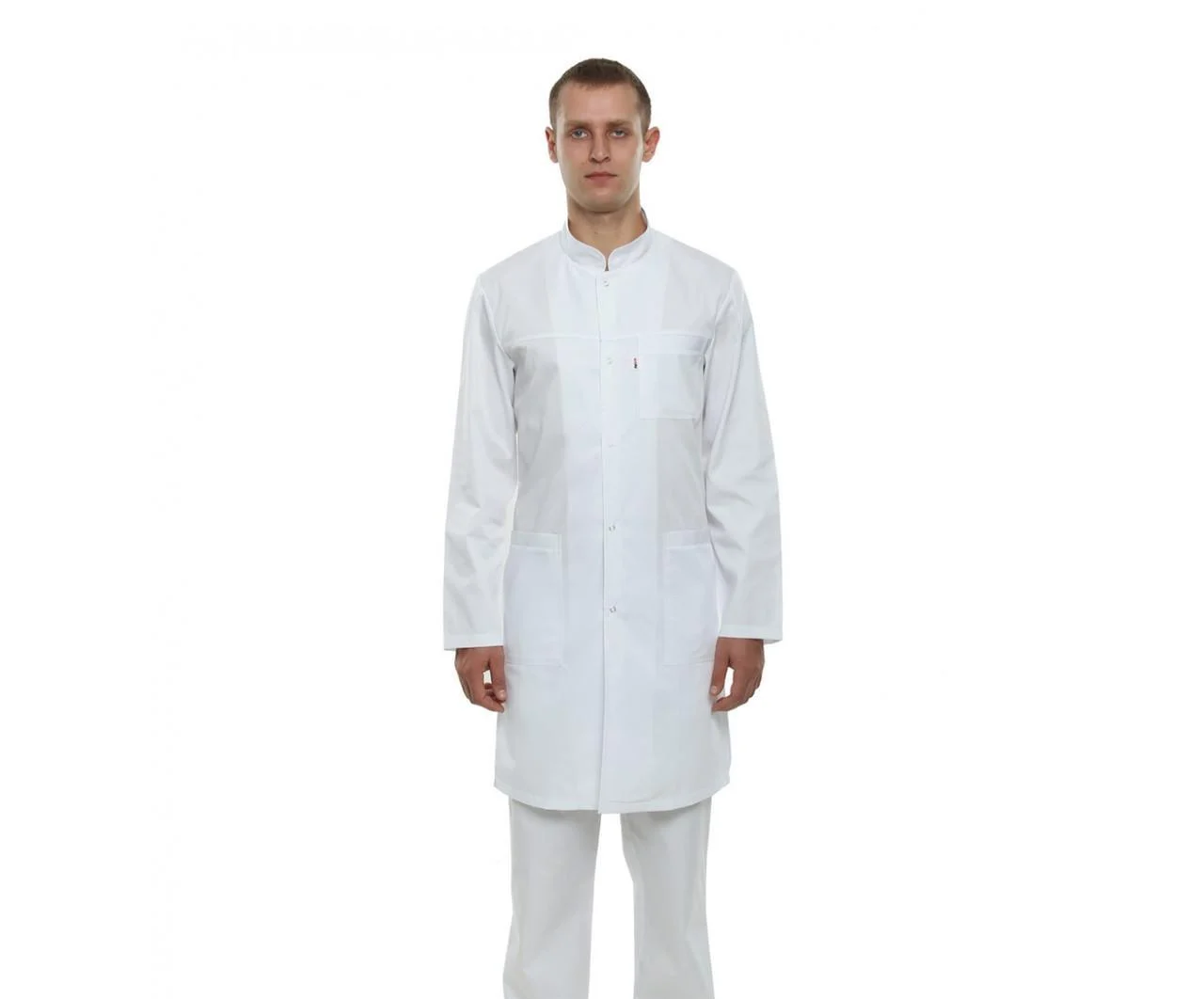 Халат чоловічий TopLine Берлін довгий рукав р. 58 Білий (12810-(58)