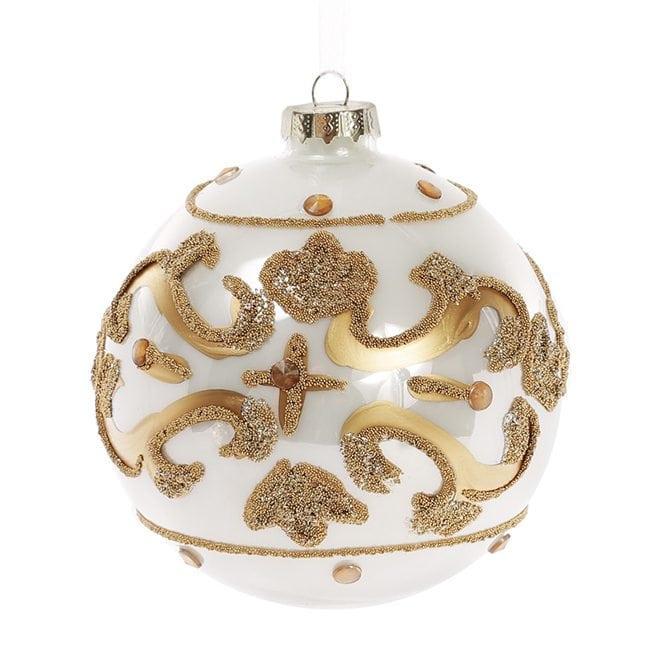 Набор елочных шаров стеклянных 10 см 4 шт. (12949)