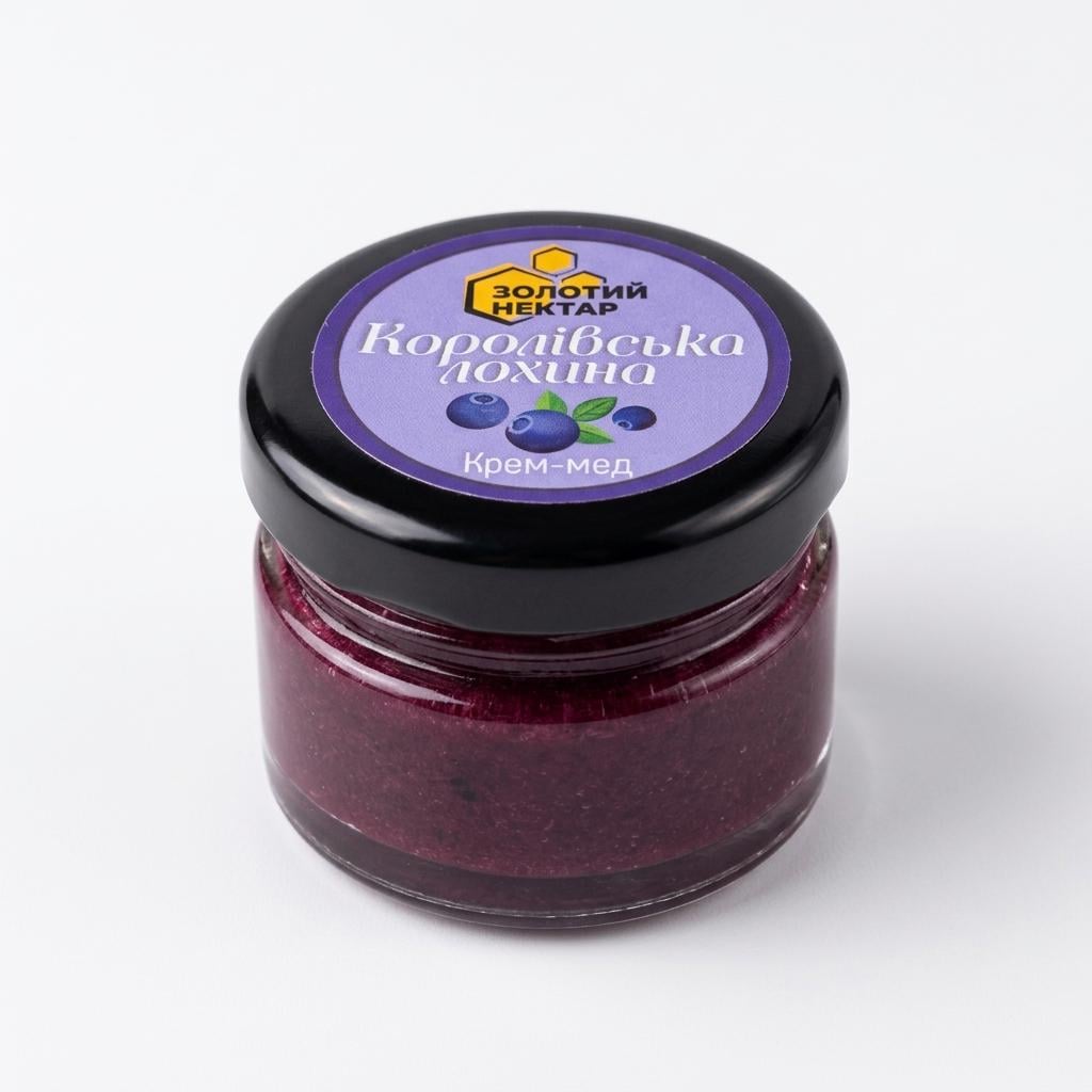 Крем-мед Золотой Нектар Королевская голубика натуральный медовый десерт 50 г Крем-мед Золотой Нектар Королевская голубика натуральный медовый десерт 50 г