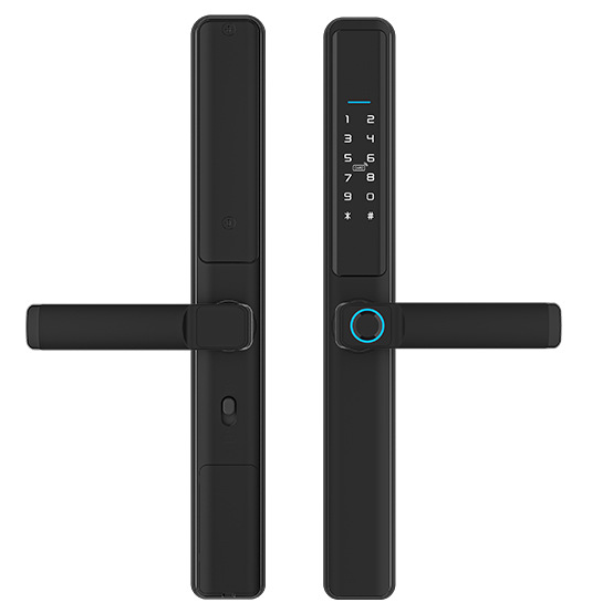 Замок дверний електронний NaviCat F5 Pro з додатком Tuya Black (3_06868) Замок дверний електронний NaviCat F5 Pro з додатком Tuya Black (3_06868)