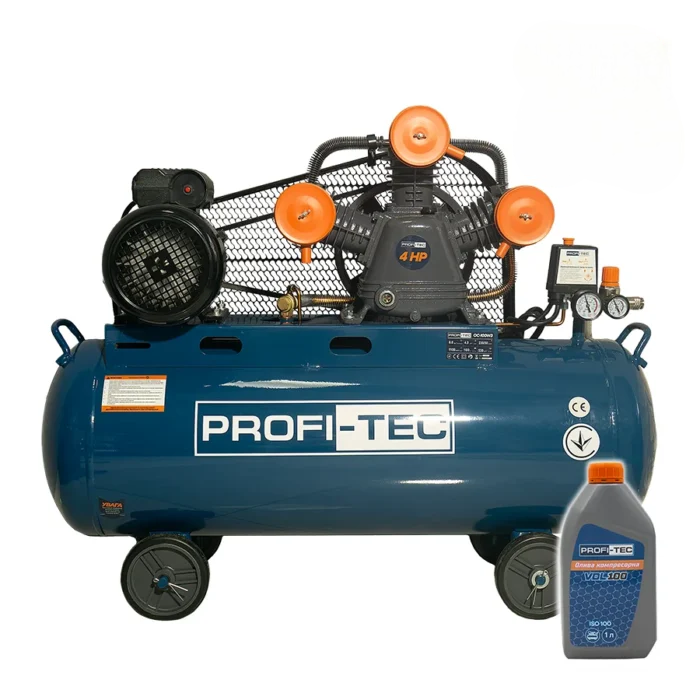 Компресор масляний PROFI-TEC OC-100W3 100 л/3,0 кВт/530 л/хв (007821)