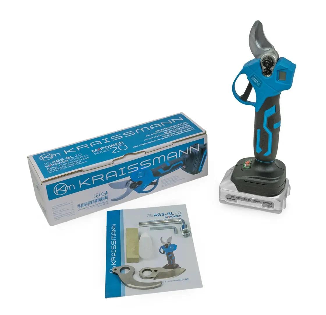 Секатор акумуляторний KRAISSMANN 25 AGS-BL 20 без акумулятора та ЗП (4207003)
