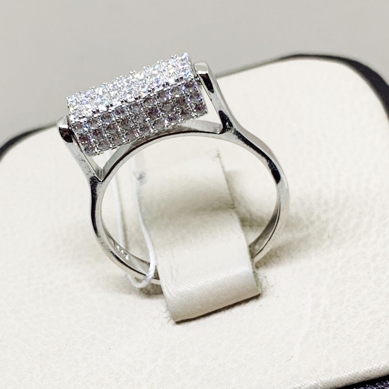 Кольцо серебряное с кубическим цирконием р. 17 3,63 г (1669118614)