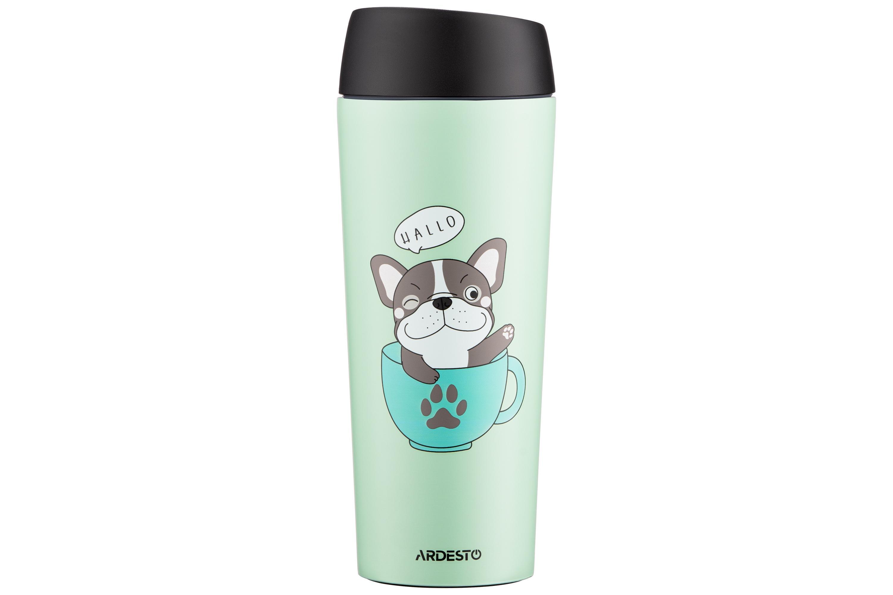 Термокухоль Ardesto Coffee time Frenchie 450 мл Зелений (AR2645DG)