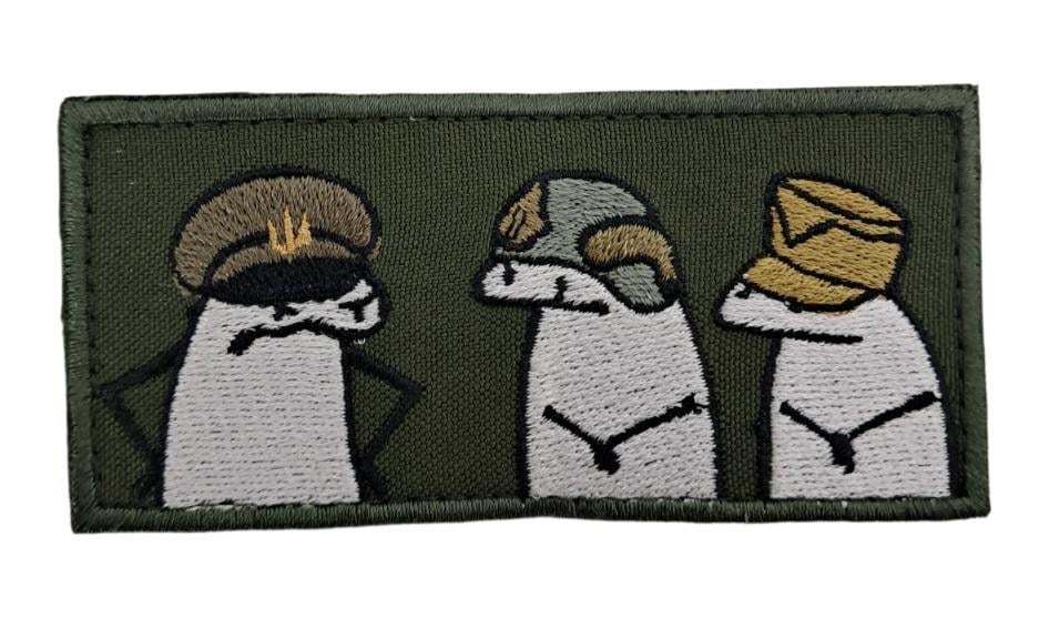 Нашивка Флорки Командир и 2 подчиненных 11х5 см Олива (14522)