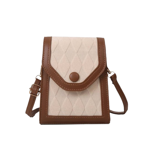Сумка кросс-боди Eclaticall для женщин Коричневый с бежевым (771)