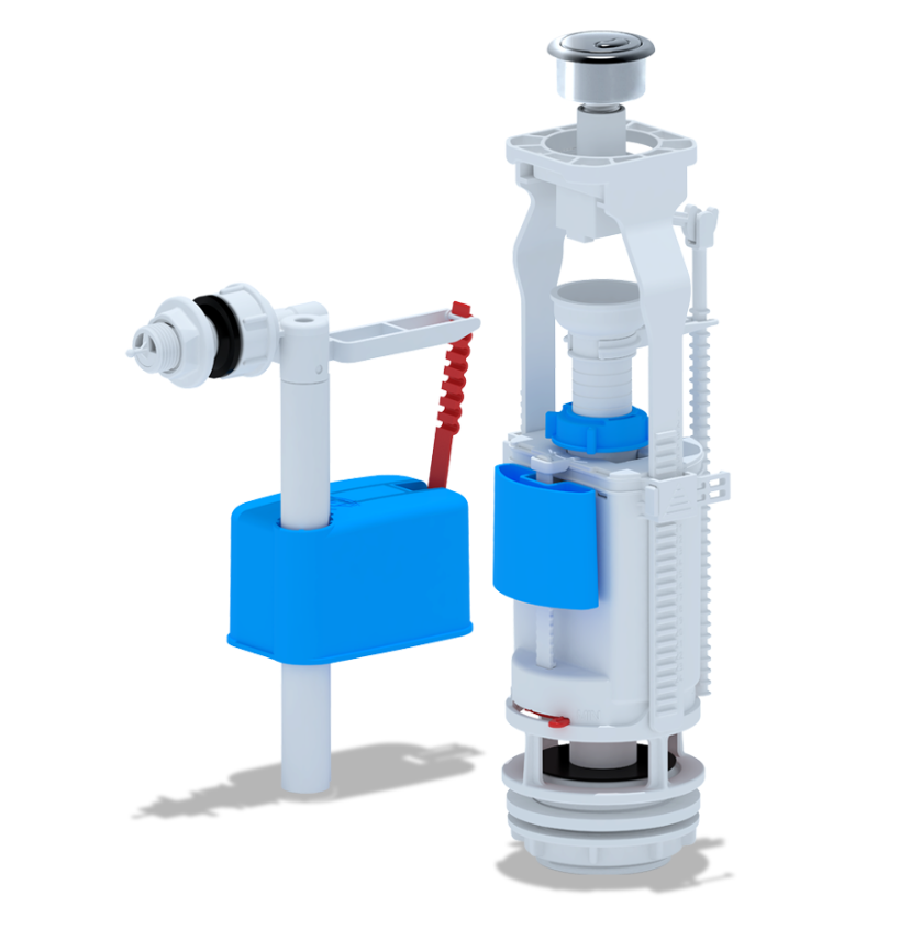 Набор к сливным бачкам ANI PLAST FV3050M с кнопочным пуском и боковой подводкой (29923007)