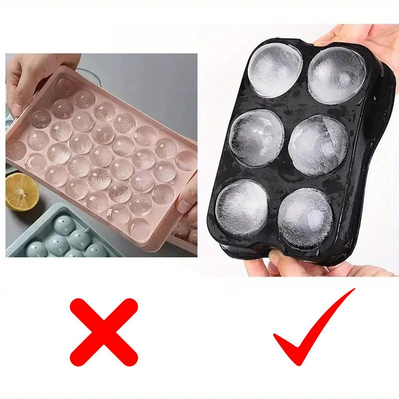 Форма для льда силиконовая Шары на 6 ячеек с лейкой 18х12х4,5 см Черный (D-0155) - фото 5 Форма для льда силиконовая Шары на 6 ячеек с лейкой 18х12х4,5 см Черный (D-0155) - фото 5