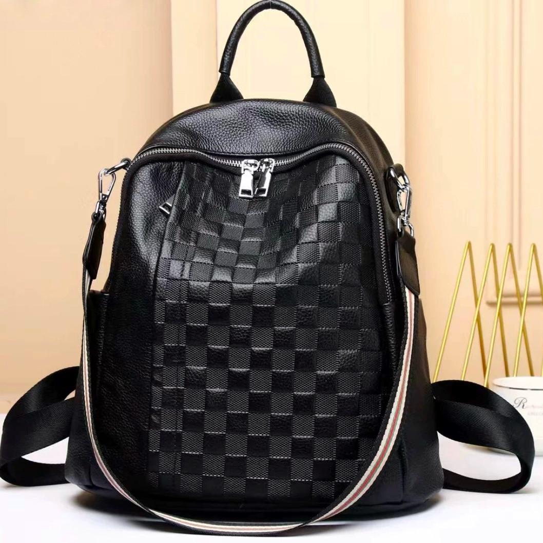 Рюкзак женский кожаный Черный (42147)