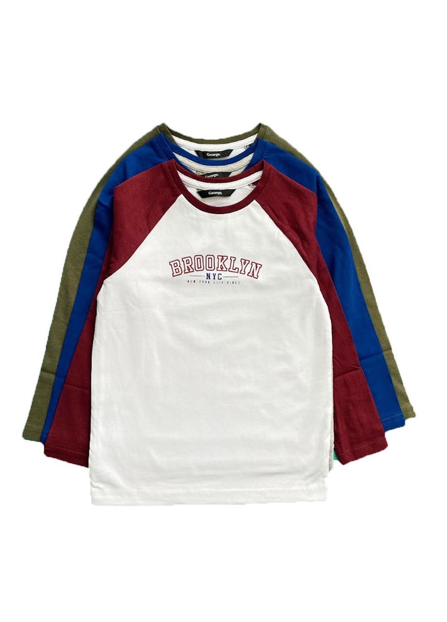 Набор регланов детских George 5-6 лет 110 см 3 шт. Разноцветный (2081860994)