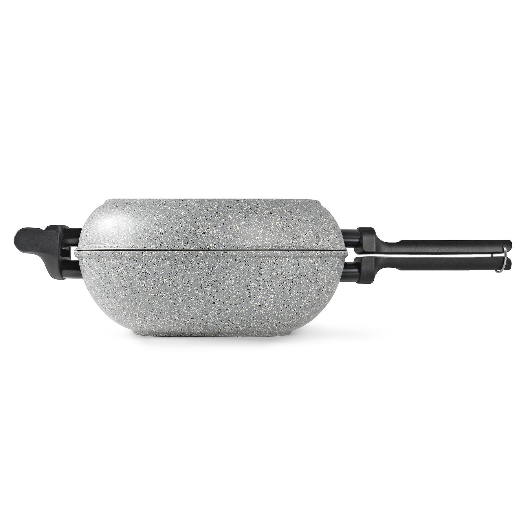 Сковорода двойная Flonal Dura Induction Rocky Twins с решеткой 28 см (RKIWP2830) - фото 8