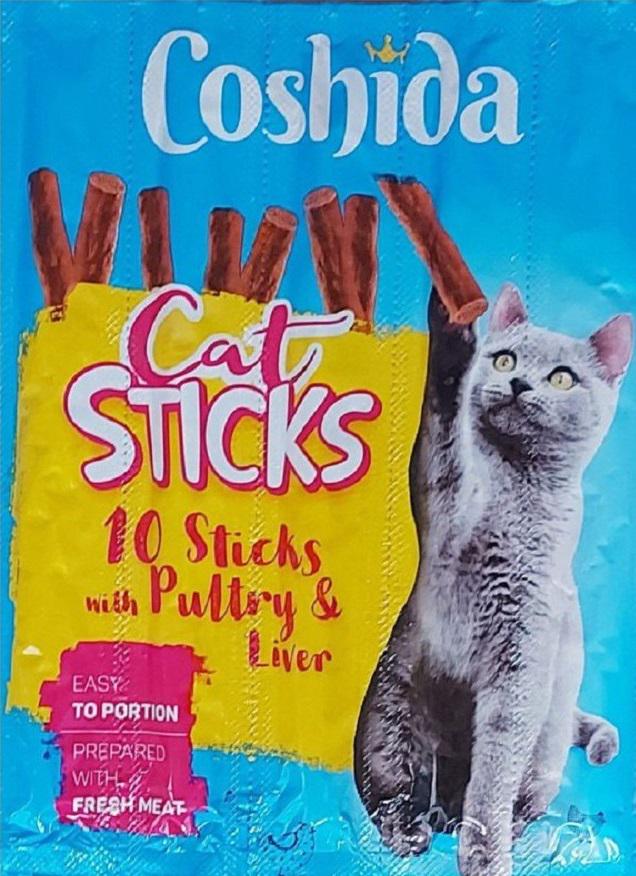 Палочки мясные COSHIDA Cat Sticks с птицей и ливером 10 шт. (12618)