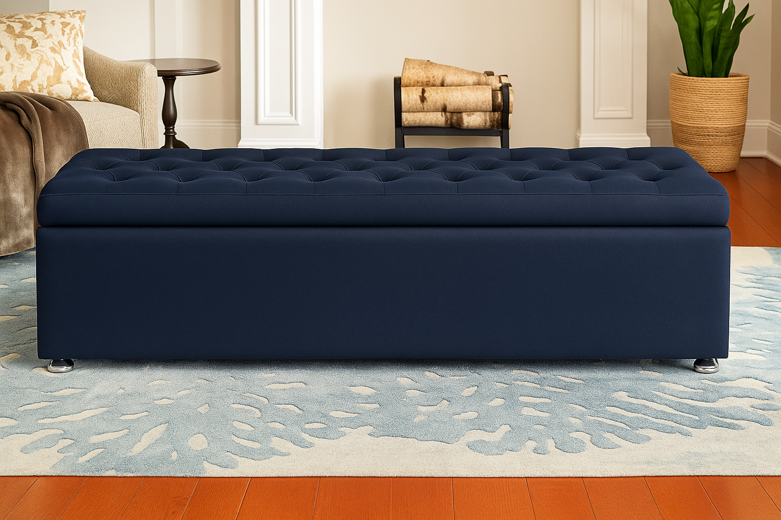 Банкетка Сільвія 1510x480x410 мм Navy - фото 3 Банкетка Сільвія 1510x480x410 мм Navy - фото 3