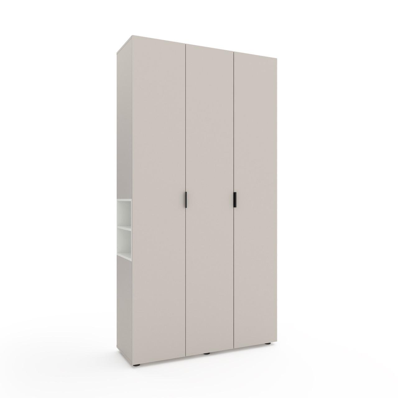 Шафа Metkas Home A015L ЛДСП 1200x420x2300 мм Кашемір/Білий Сніг