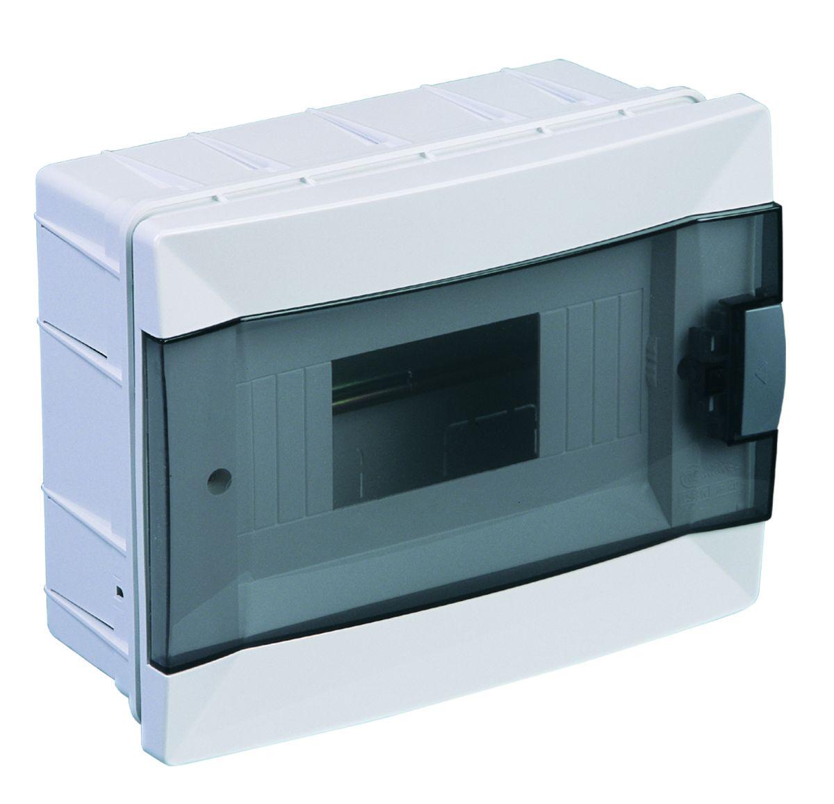 Щит Makel 8-модульный для скрытого монтажа с прозрачной дверцей (63008)