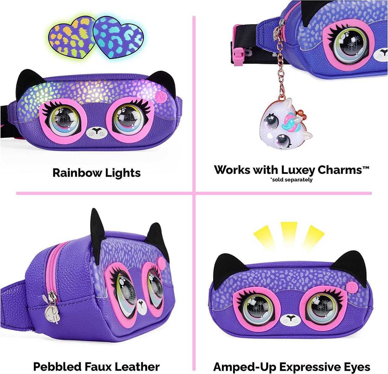 Сумочка интерактивная кросс-боди Purse Pets Savannah Spotlight Belt Bag 6066698 Spin Master - фото 5