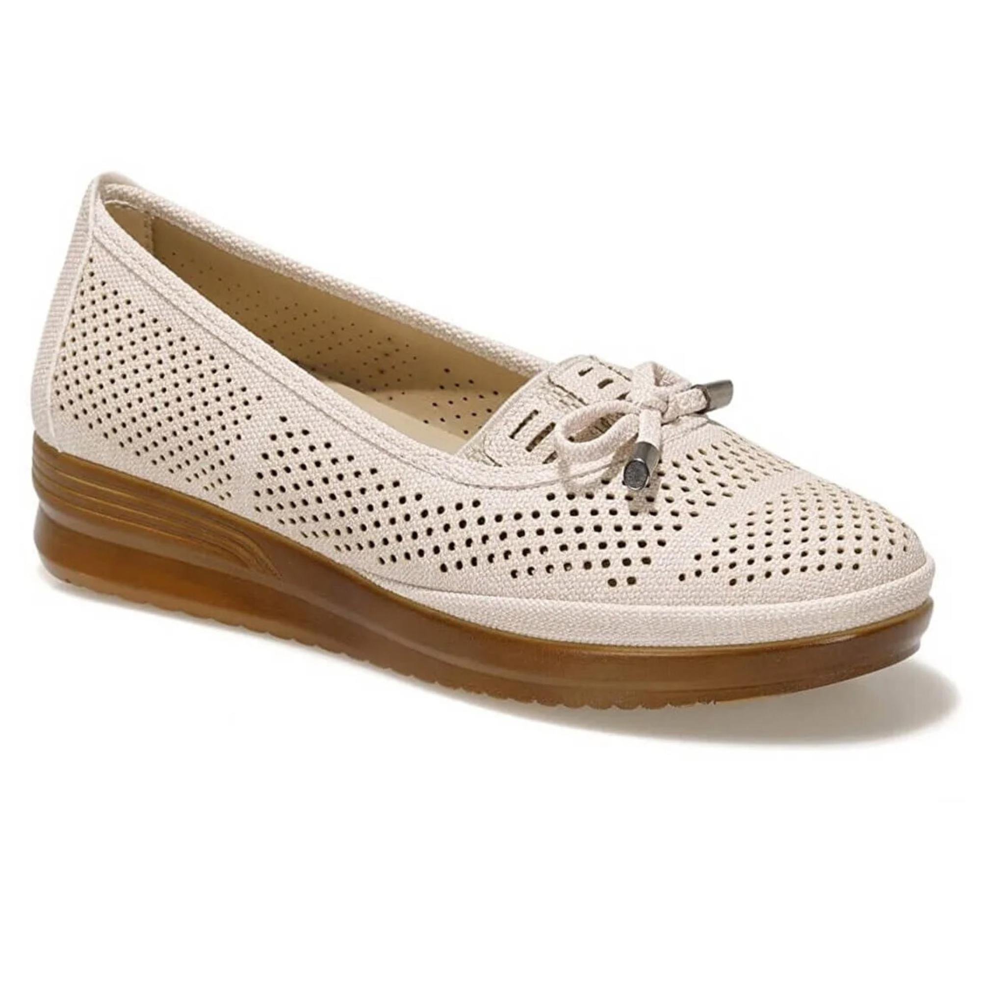 Туфли женские весенние Polaris р. 36 Бежевый (080055-36)