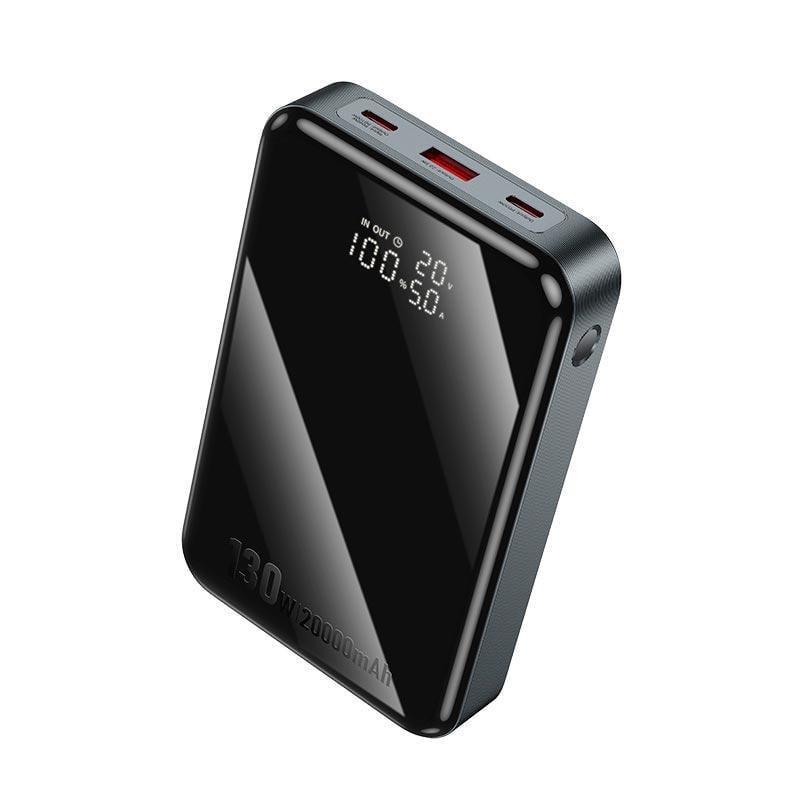 Повербанк зарядное Hoco Q30A 20000 mAh 130W Черный (2392845096)