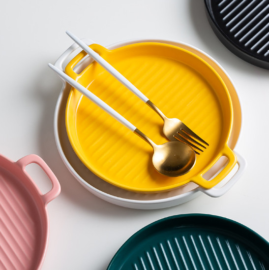 Блюдо с рифленым дном круглое 6743 22 см Желтый (4356280) - фото 4 Блюдо с рифленым дном круглое 6743 22 см Желтый (4356280) - фото 4