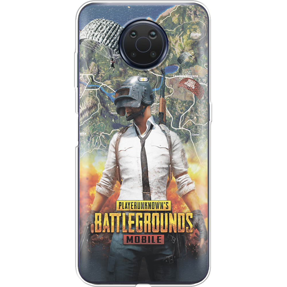 Чехол BoxFace Nokia G20 PUBG Mobile Прозрачный силикон (42373-up2309-42373)