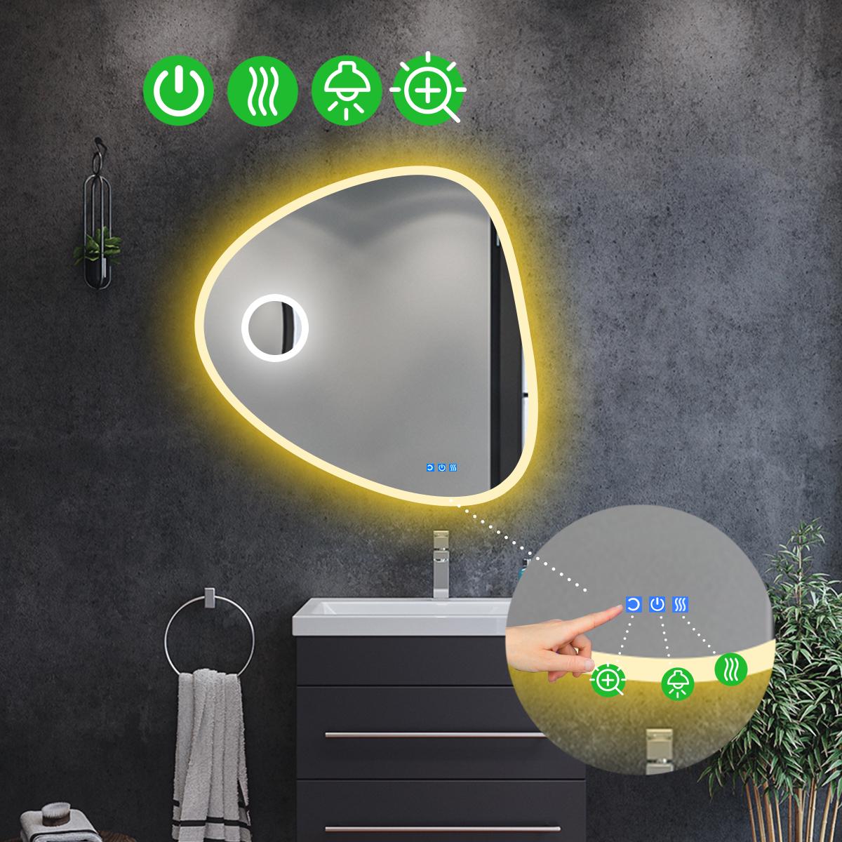 Дзеркало з LED підсвіткою Nuvola 3 з трьома сенсорами 100x100 см (8738281) - фото 2 Дзеркало з LED підсвіткою Nuvola 3 з трьома сенсорами 100x100 см (8738281) - фото 2