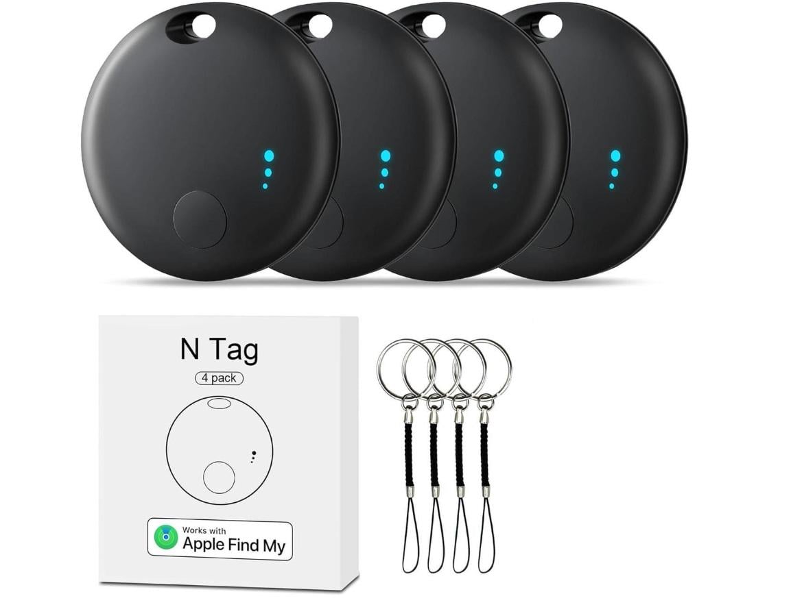 Комплект Bluetooth-трекер смарт-тег для отслеживания и поиска ключей из 4 трекеров-меток