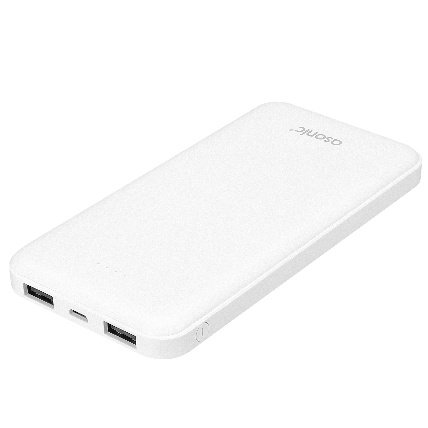 Повербанк Asonic PB10-AC 10000 mAh з LED індикацією заряду Білий (2cd38b83) - фото 5