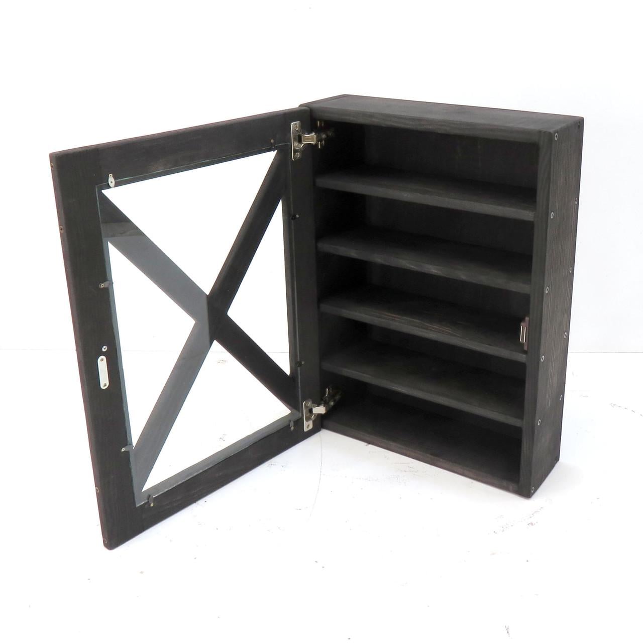 Шкафчик настенный для медикаментов из дерева Авиценна Венге (АПТ-000112)