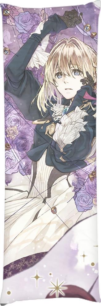 Подушка дакімакура Вайолет Евергарден Violet Evergarden 50x150 см (13549535)