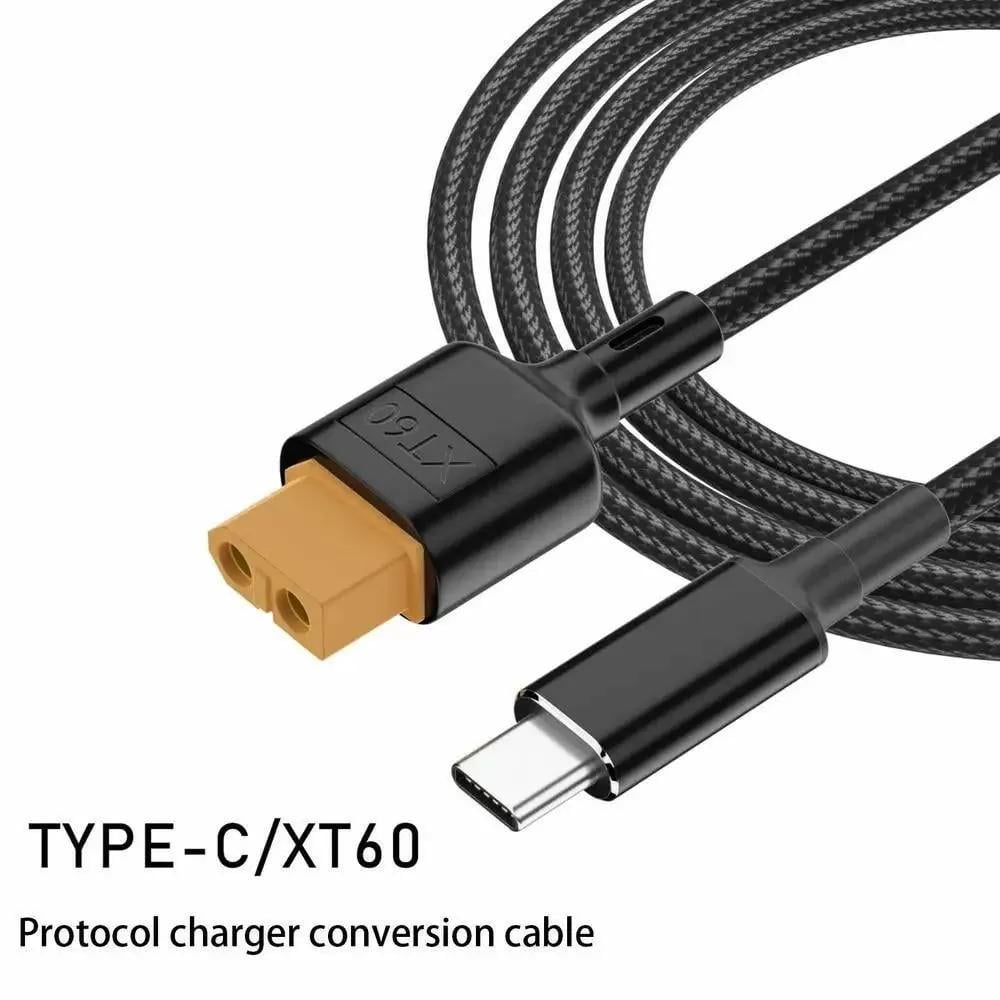 Кабель-перехідник USB Type-C до XT60 100W 20V 5A 1 м (ART-14371) - фото 4