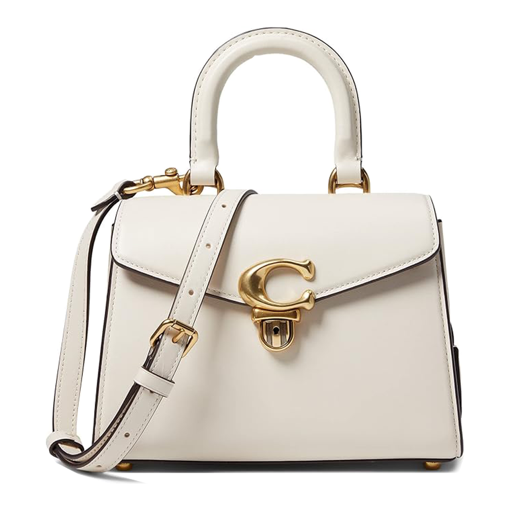 Сумка женская Coach Luxe Refined Calf Leather Sammy Top-Handle 24 Chalk (CH70)