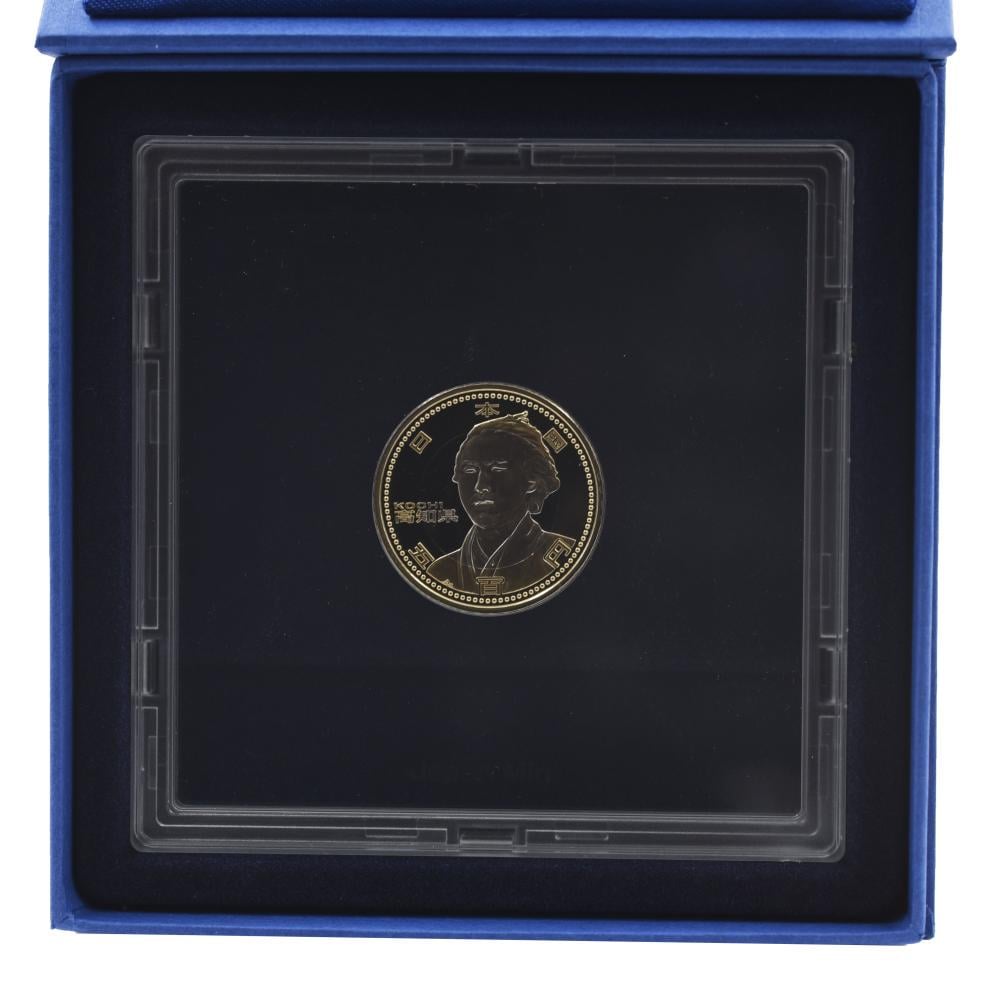 Коллекционная монета Япония 500 иен 2010 Биметалл Proof Префектуры-Коти в сувенирной упаковке (М21336)