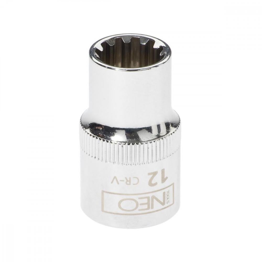 Головка накидная Spline NEO Tools 12-гранная 1/2" 12 мм (21990)