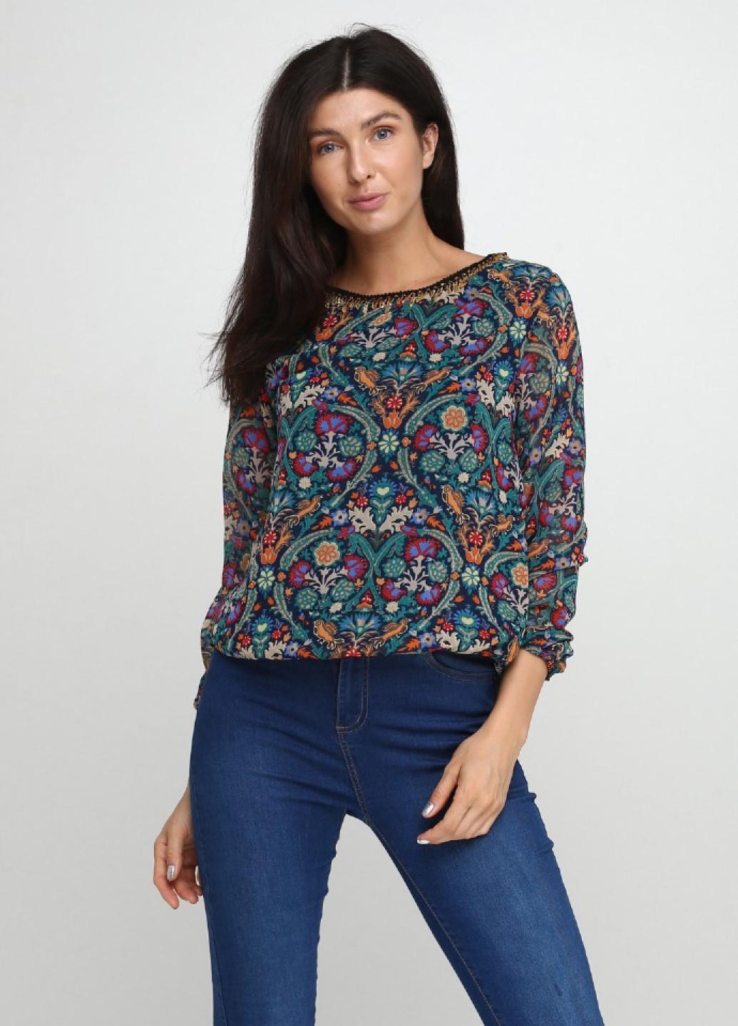 Блузка Ageless р. 40 Різнокольоровий/Зелений (RD-5007-79)