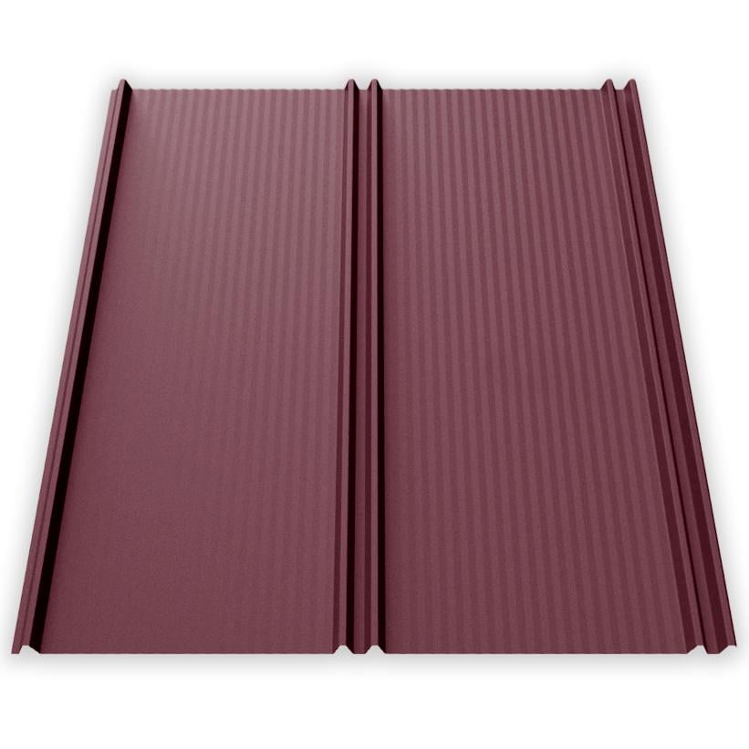 Фальц-настил AKM Zn 100 г/м2 0,43 мм 1120х2000 мм Ral 3005 Вино красное (30302782)