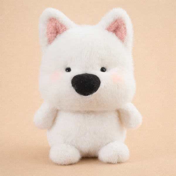 Мягкая плюшевая игрушка Собачка 16 см Белый (31416117)