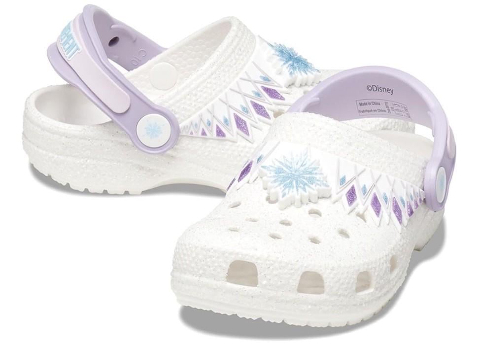 Крокси-сабо для дівчинки Crocs Fun Lab Disney Frozen II Clog р. 32/33 Білий (22502)