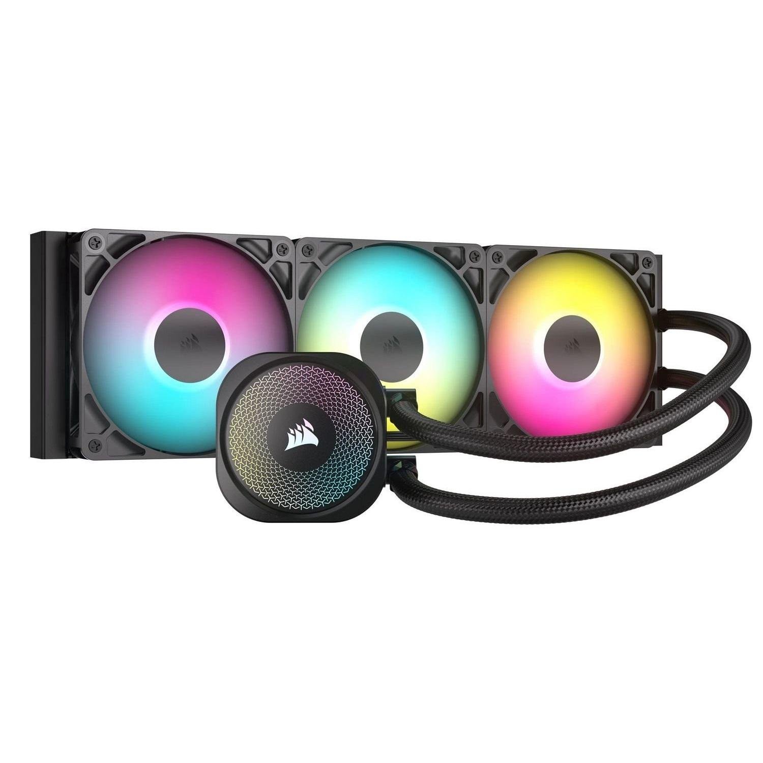 Система водяного охолодження із вентиляторами 120 мм Corsair Nautilus 360 RS ARGB Black (CW-9060093-WW)