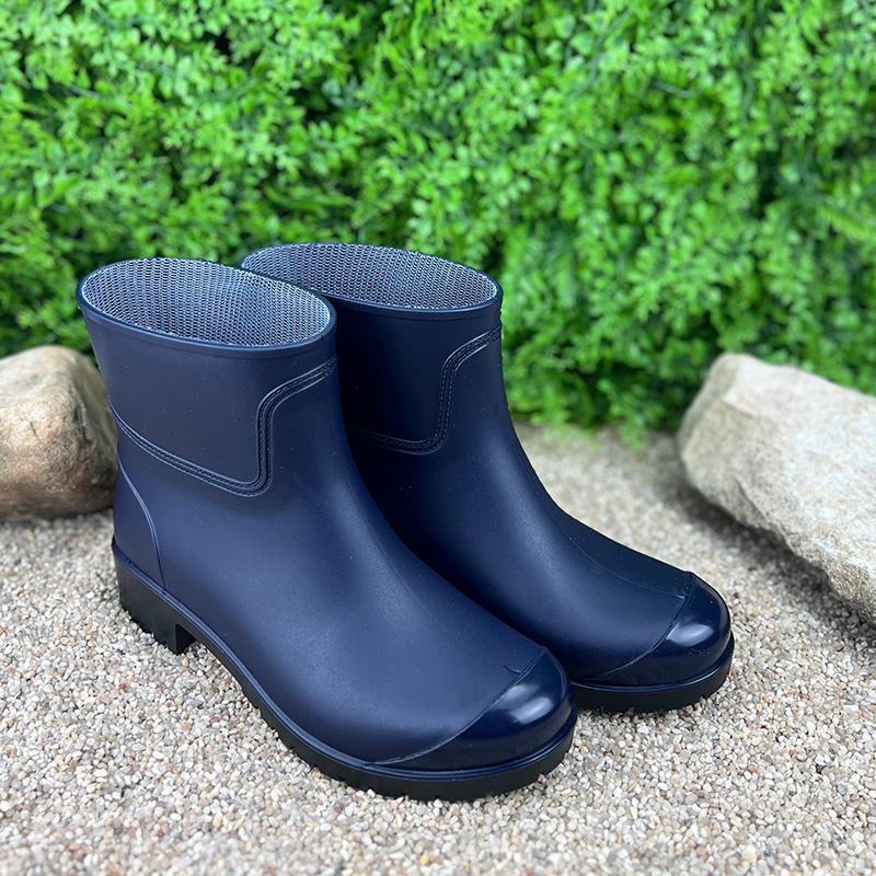 Чоботи гумові жіночі короткі Е-00602-2 p. 41 26,5 см Синій - фото 2 Чоботи гумові жіночі короткі Е-00602-2 p. 41 26,5 см Синій - фото 2