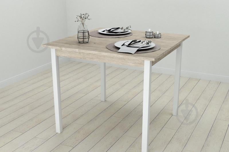 Стол кухонный Ferrum-decor Диего 75x90x90 Белый ДСП Шервуд 16мм (DIE0023)
