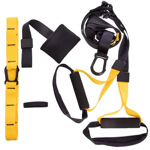 Тренировочные петли SP‑Sport FI‑6441 Черный‑желтый (31105391)