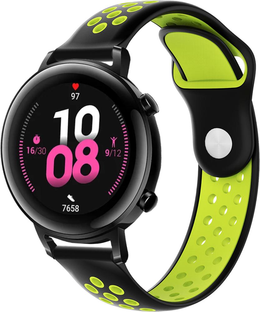 Ремешок Sport для Huawei Watch GT 2 42 мм Black Green (23033-4A)