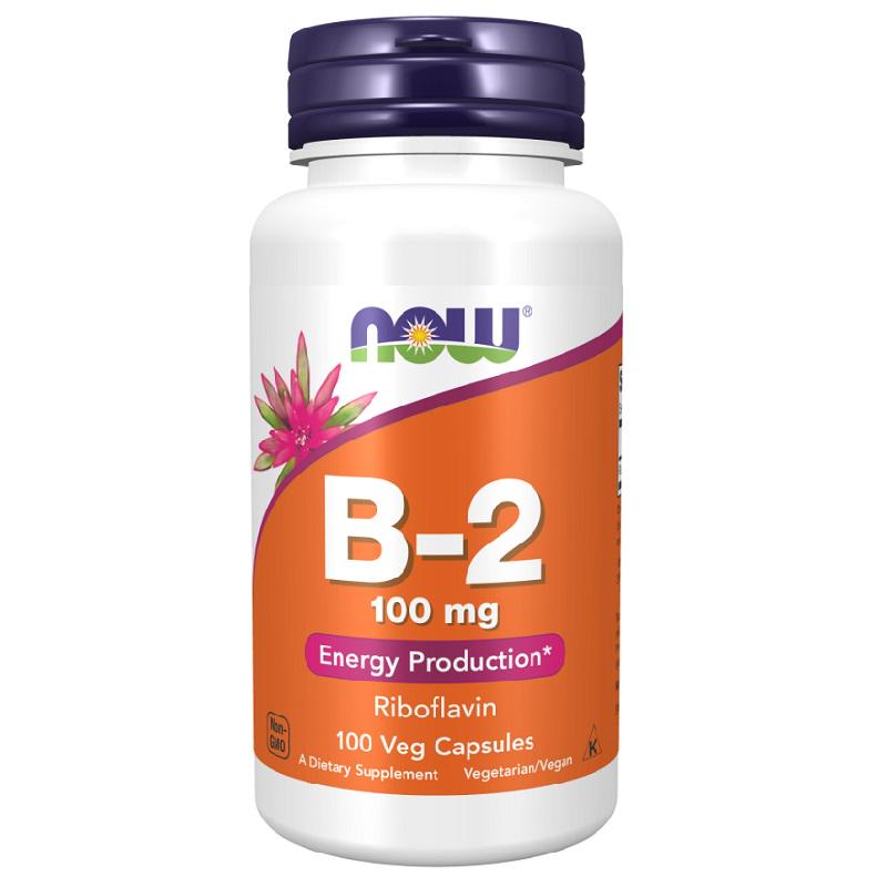 Витамин B2 NOW Foods B-2 100 мг 100 капсул