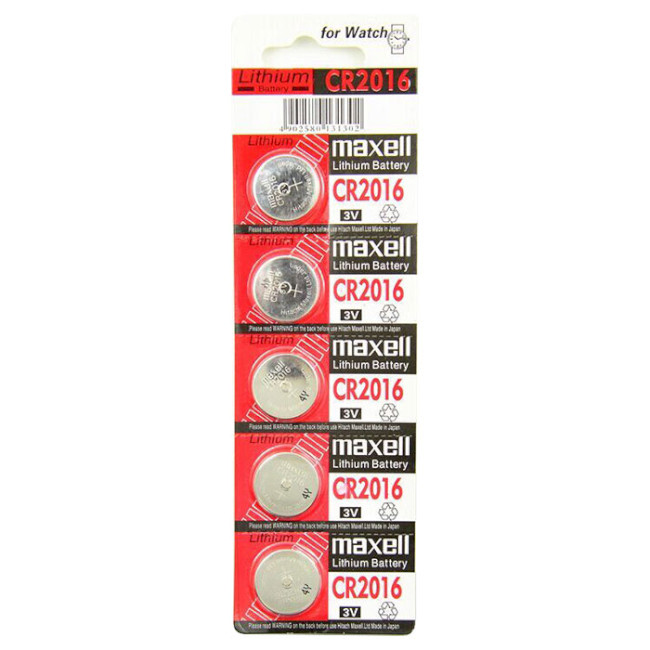 Батарейка літієва MAXELL CR2016 на блістері 5 шт. (3108583291)