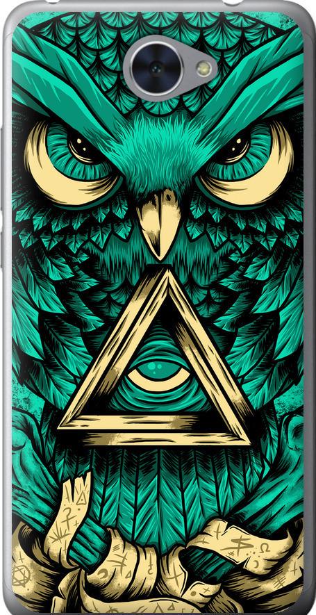 Чехол на Huawei Y7 2017 Сова Арт-тату (3971u-1019-42517)
