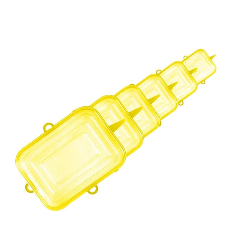 Крышки силиконовые 6 шт. Желтый (1842850643) - фото 1 Крышки силиконовые 6 шт. Желтый (1842850643) - фото 1