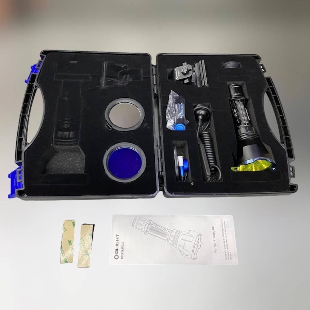 Фонарь и набор Olight Warrior X Turbo Kit 1000 м 1100 лм магнитное крепление/кнопка ДУ/кейс (1742073875)