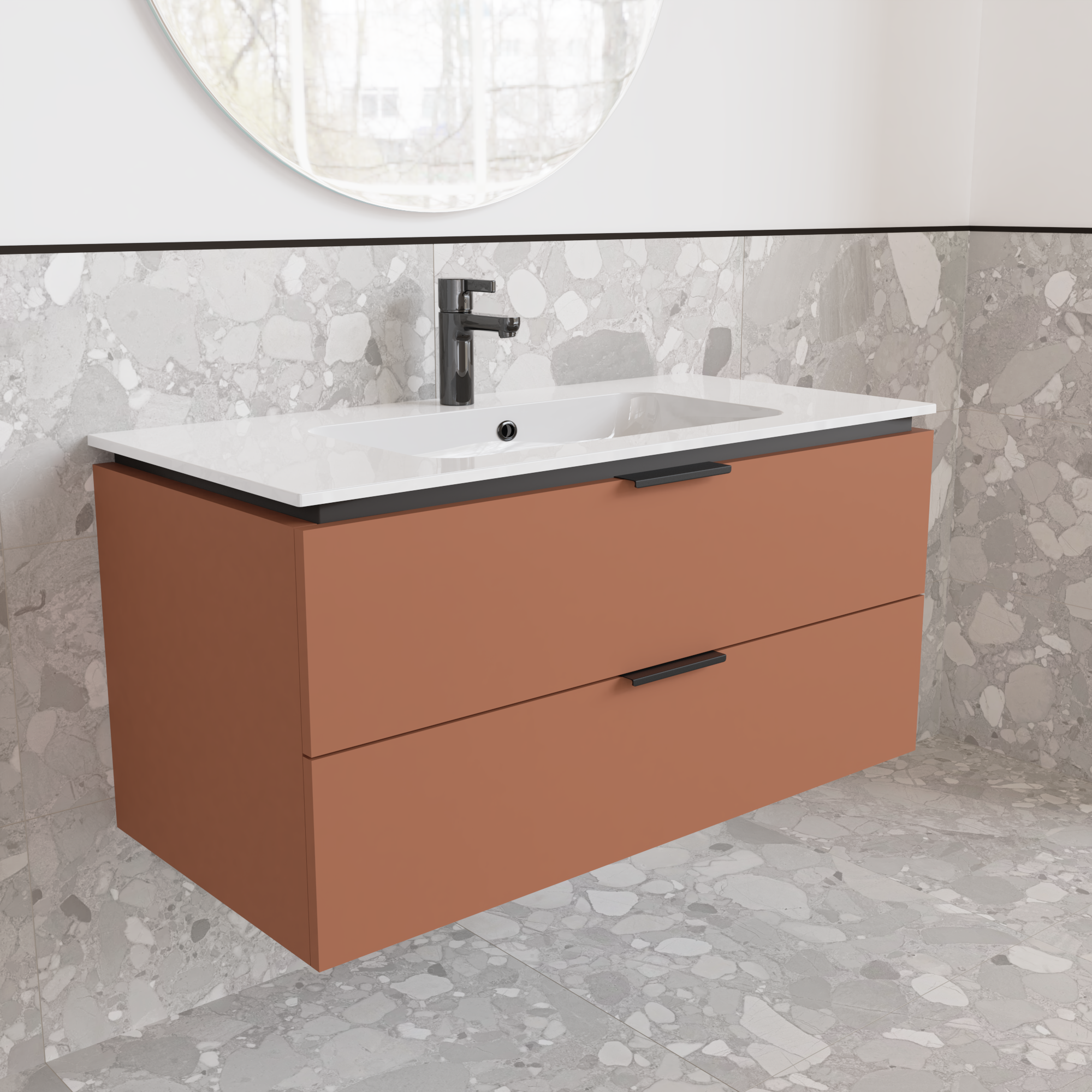 Тумба підвісна з раковиною MVK Vostok Icon 90 В2 900х450х530 мм Сахара (p290skh) - фото 2 Тумба підвісна з раковиною MVK Vostok Icon 90 В2 900х450х530 мм Сахара (p290skh) - фото 2